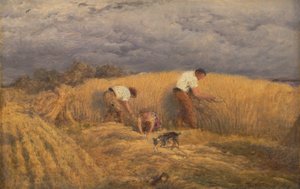 A Finished Study for Reaping by John Linnell